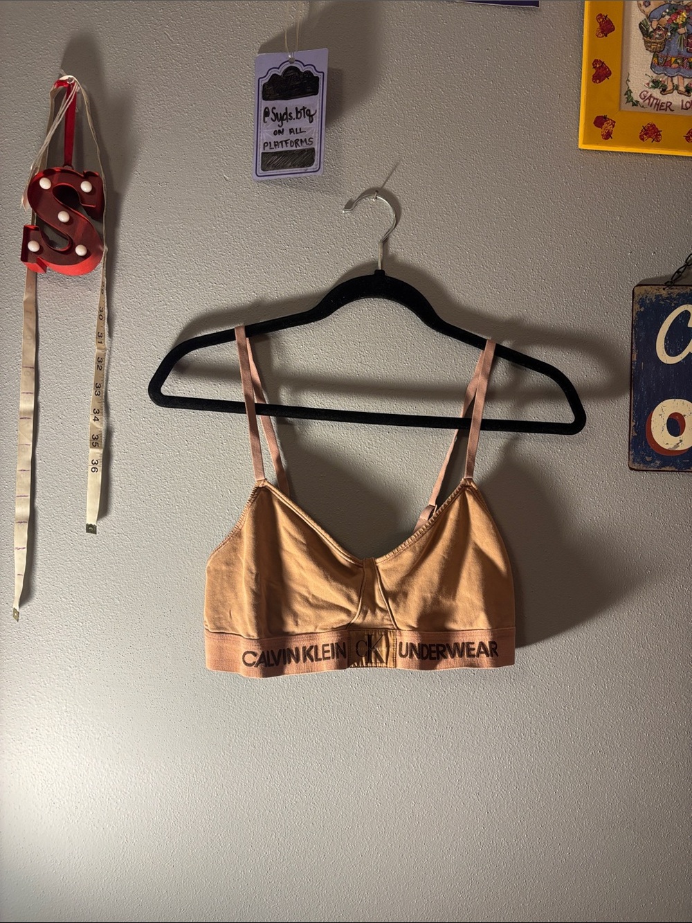 Calvin Klein Wireless bra / CK Bralette with Branded Band